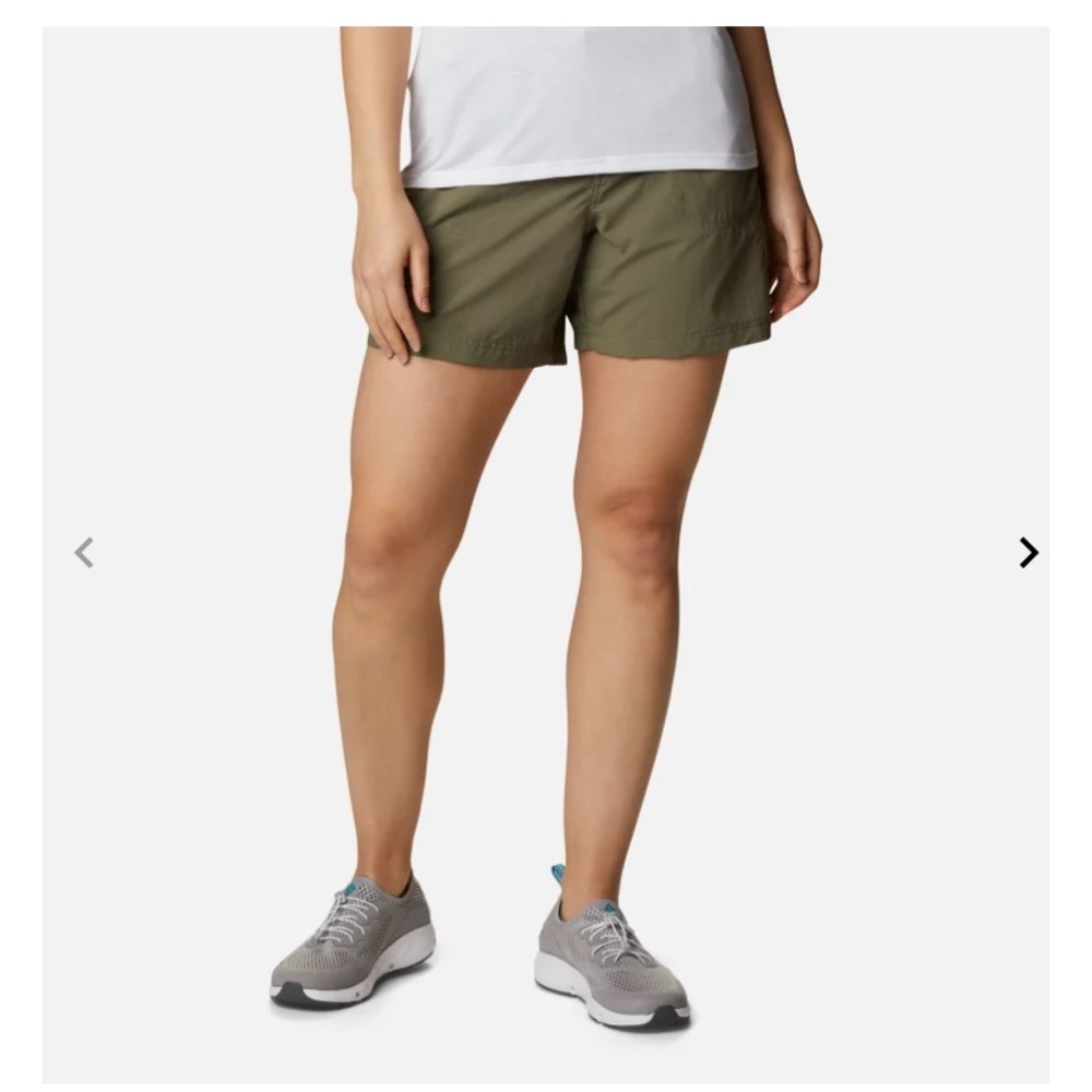 Columbia sandy river cargo shorts, stone green size XL